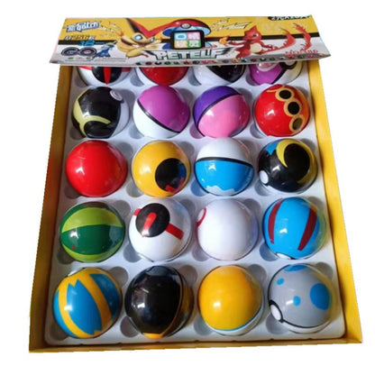 12/20/24 Peças/Conjunto 4-5 Cm PokeBall Modelo Anime Figura Monstro de Bolso Bonecos de Elfos de Estimação Brinquedos para Presente de Aniversário de Crianças