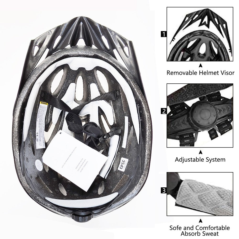 PMT Novo Capacete de Ciclismo Forro Confortável Leve Oco Proteção de Cabeça para Segurança na Pilotagem Capacetes de Bicicleta MTB Masculino Feminino Capacete de Ciclismo