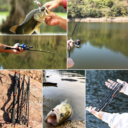 Sougayilang Lure Fishing Rod 1.8m 2.1m Carbon Fiber Spinning Casting Fishing Rod Bait Weight 10-30g for Carp Pike Bass Fishing
