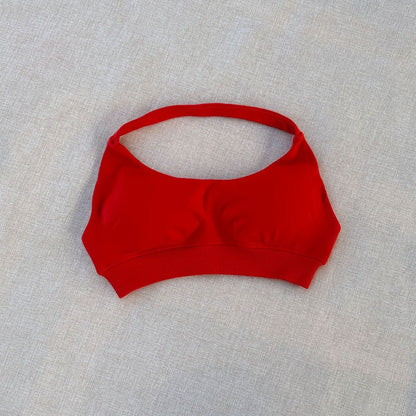 DF halter Neck Woman Sports Crop Bra  Comfortable gym bra Running Bra workout Sportswear