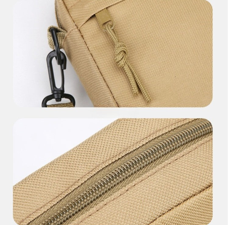 Simple Solid-Color Men's Mini Crossbody Bag - Lightweight and Stylish Ideal for Casual Use and Carrying Phones