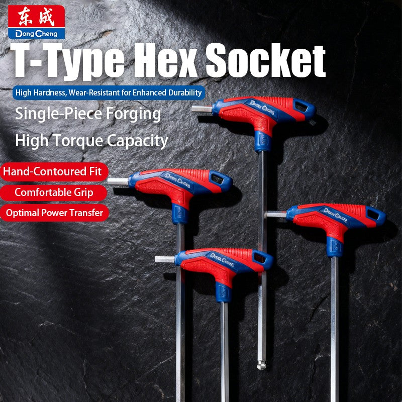 T-Handle Hex key allen wrench falt Ball/Flat head metric 2/2.5/3/4/5/6/8/10mm Home Auto Bike Repair Hand Tool Screwdriver