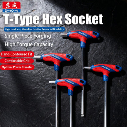 T-Handle Hex key allen wrench falt Ball/Flat head metric 2/2.5/3/4/5/6/8/10mm Home Auto Bike Repair Hand Tool Screwdriver