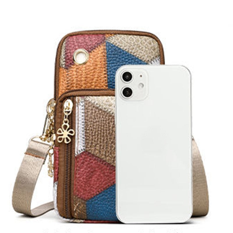 Trendy Diamond Pattern Patchwork Shoulder Bag Women's Multi-zipper Casual Crossbody Bag for Daily Shopping Commute