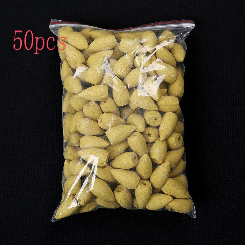 Mixed Waterfall Smoke Backflow Natural Incense Cone Incense Sandal Lavender Multi-scented Suitable for Places Tea Room Yoga Room