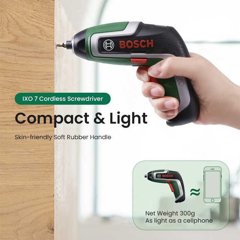 Parafusadeira sem fio Bosch IXO 3.6V Recarregável USB Multifuncional Mini Furadeira Elétrica Chave de Fenda Portátil Ferramenta Elétrica Ixo 7/6