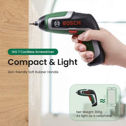 Parafusadeira sem fio Bosch IXO 3.6V Recarregável USB Multifuncional Mini Furadeira Elétrica Chave de Fenda Portátil Ferramenta Elétrica Ixo 7/6