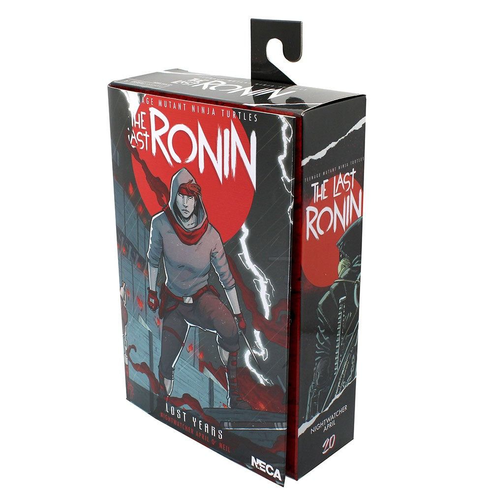 NECA 54408 TMNT The Last Ronin The Lost Years Ultimate April Nightwatcher Boneco de Ação de 7"