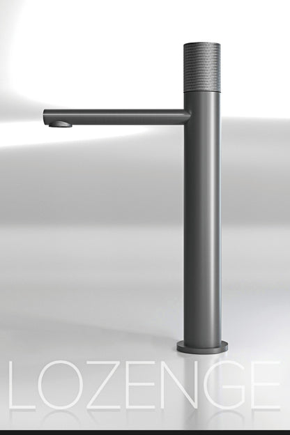 Torneira de lavatório preta de latão, diamante, monocomando, design para hotéis de luxo, controle duplo de água fria e quente, alta e baixa.