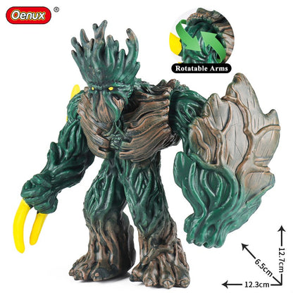 Oenux Simulação Dinossauro Dragão Tartarugas Touro de Fogo Orangotango Golem de Magma Modelo Animal Figuras de Ação Coleção de PVC Brinquedo Infantil Presente