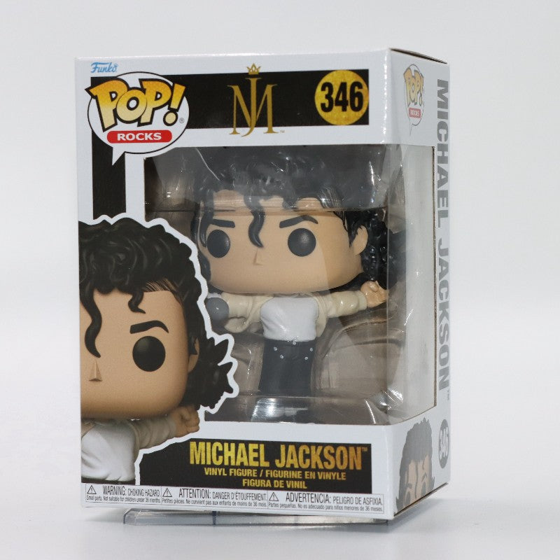 Original Funko Pop Michael Jackson #346  Super Bowl Shape MJ Music Action Figure Model Toy Gift for Boys Collectible Doll Decor