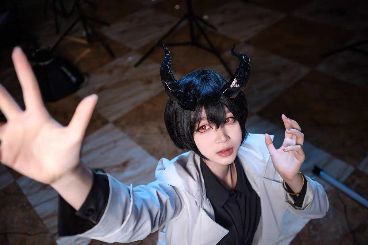14/18cm Animal Simulate Horn Headband Gradient Devil Horn Halloween Party Headwear Lolita Witch Artificial Horns Cosplay Pros