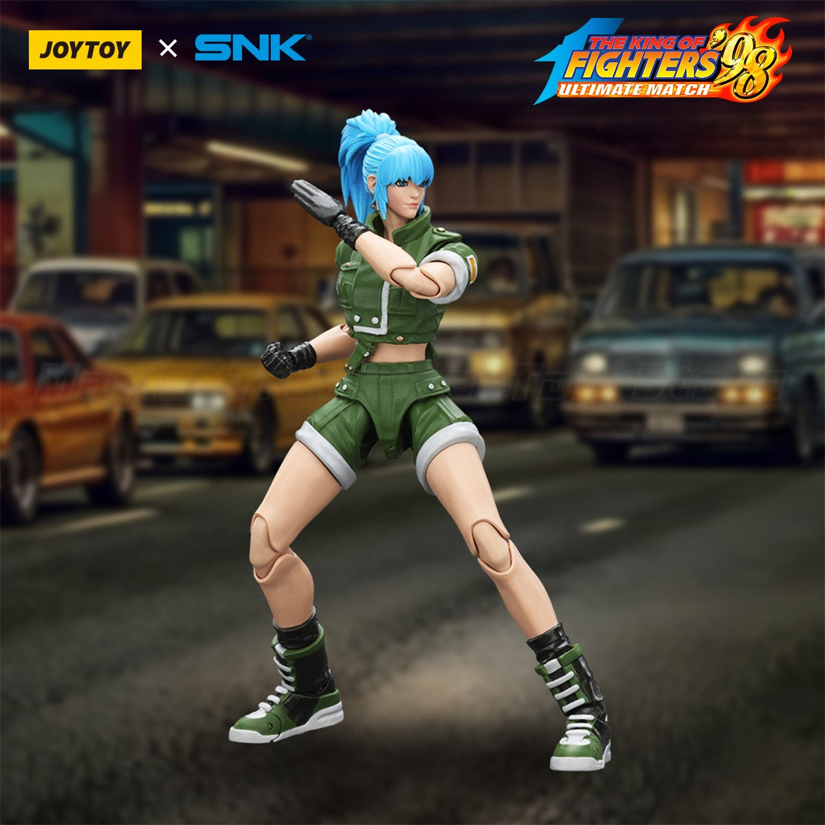 ?Em estoque? Boneco de Ação Original JOYTOY SNK 1/18 KOF'98UM Ikari Warriors Team Leona Heidern Brinquedos Presentes