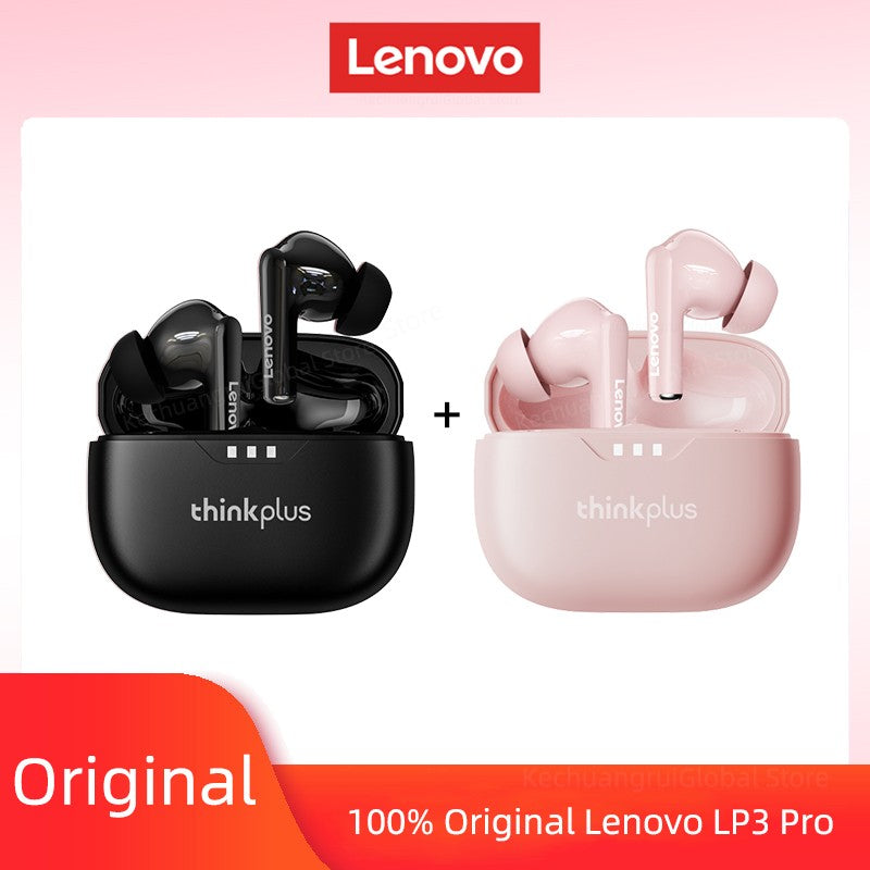 Fone de ouvido Lenovo original 2025, sem fio Bluetooth 5.3, fones de ouvido estéreo HiFi com cancelamento de ruído, fones de ouvido esportivos com controle de toque, novo presente
