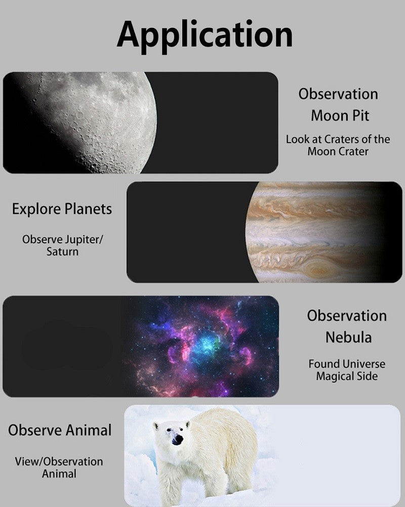 Visionking Professional 50360 Refraction Astronomical Telescope 90x To See The Moon Stars Birdwatching Monocular Beginner Kids