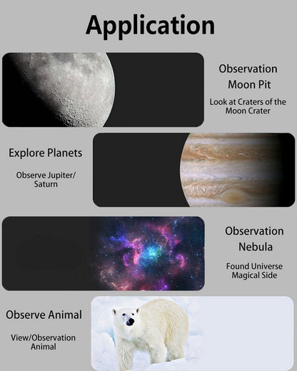 Visionking Professional 50360 Refraction Astronomical Telescope 90x To See The Moon Stars Birdwatching Monocular Beginner Kids