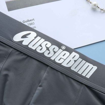 Men's simple underwear milk silk comfortable sports boxers AUSSIEBUM-M218