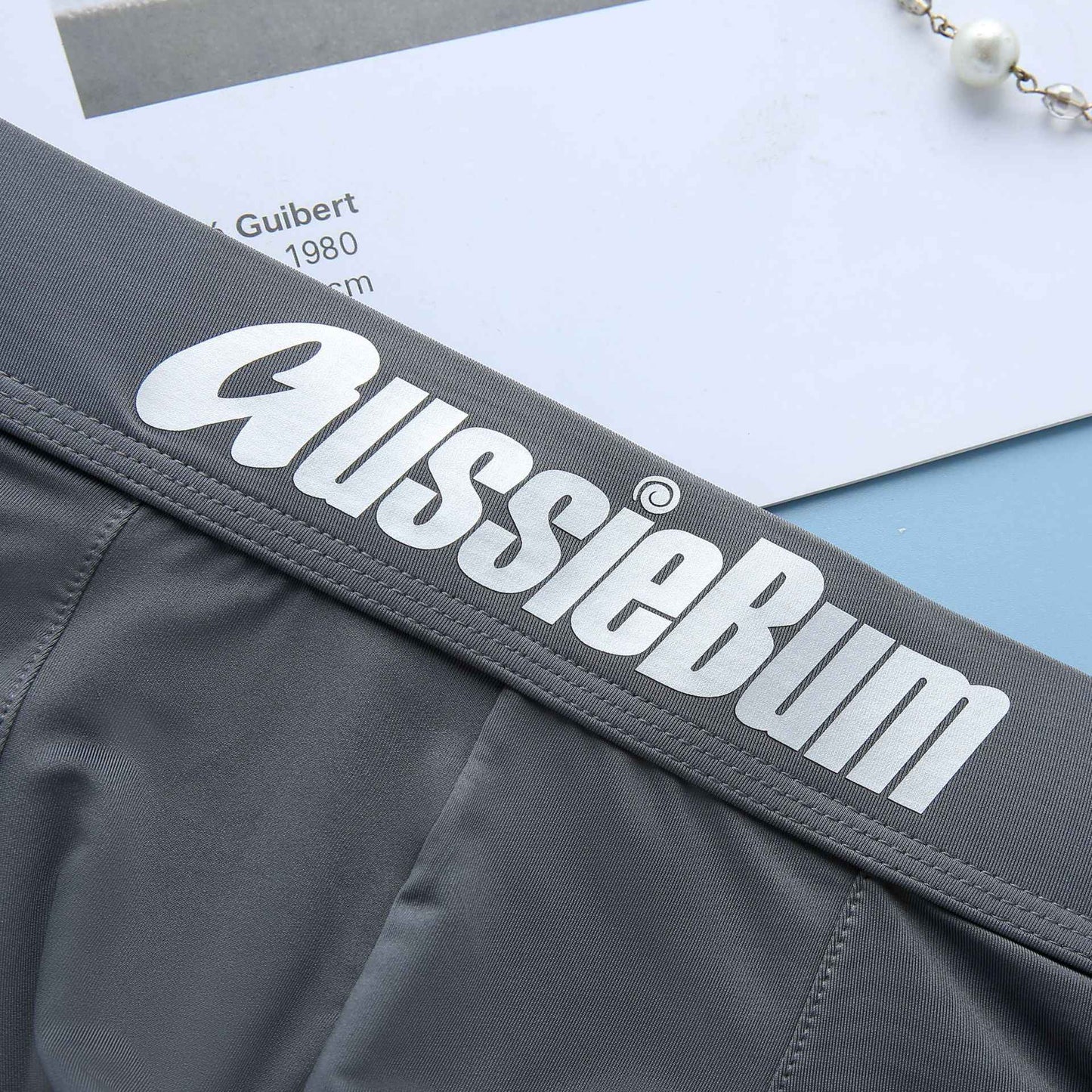 Men's simple underwear milk silk comfortable sports boxers AUSSIEBUM-M218