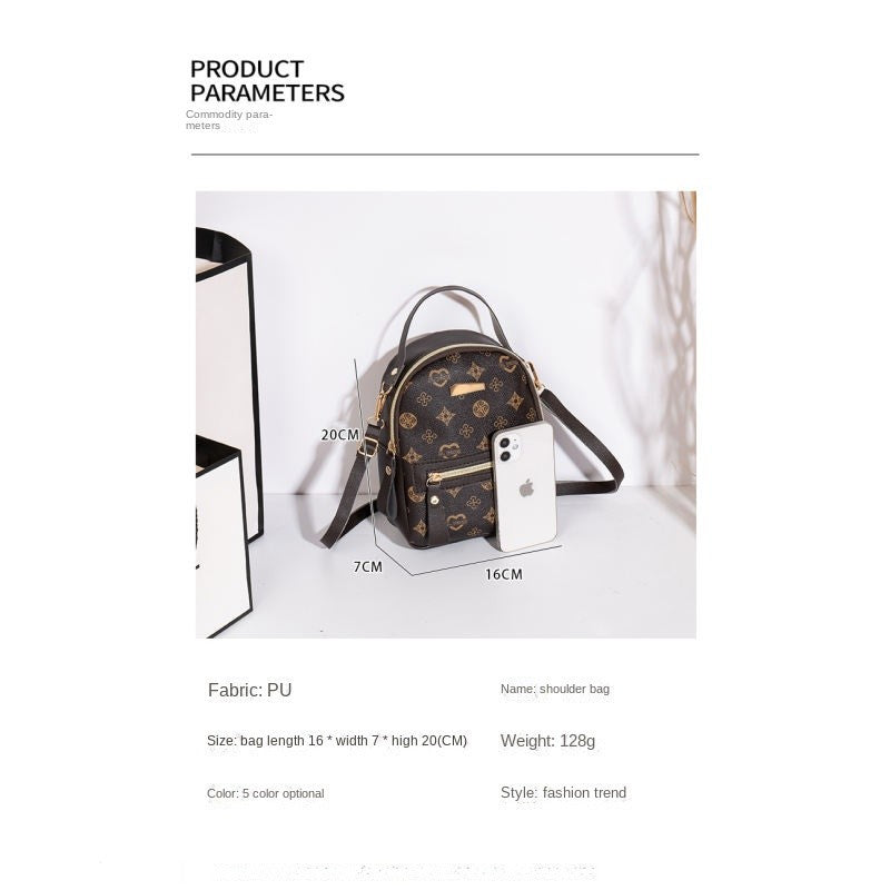 Flower backpack 2022 ladies bag fashion backpack women's bag bag women's fresh and sweet student school bag