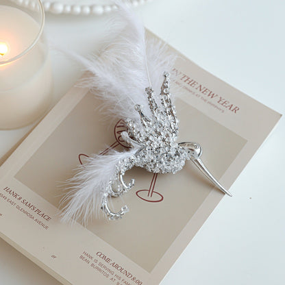 1PC Gold/Silver Artificial Hummingbird Pendant With Feather Glitter Bird Christmas Tree Ornament 2026 New Year Decorations