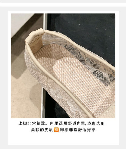 2024 New Women Flats Shoes Summer Ballet Flats Fashion Bow Women Shoes Slip on Sweet Hollow Flat Shoes Female Zapatos De Mujer