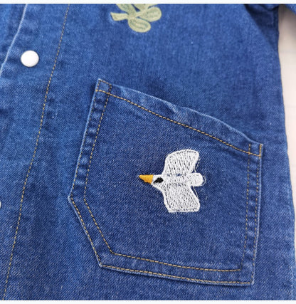 Macacões de Bebê IENENS Roupinhas de Recém-nascidos Macacão Jeans Peça Única 0-18 Meses Menino Menina Roupas Macias Roupas Infantis