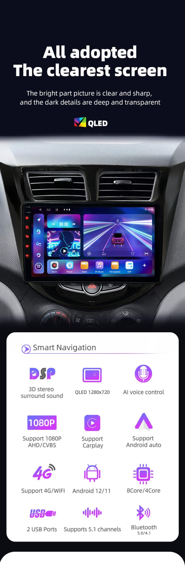 Android 12 Car Radio For Hyundai Solaris Verna Accent 1 2010 - 2016 Multimedia Video Player Navigaion GPS 2 din 4G DVD Head unit