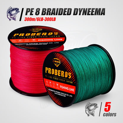 Linha PE Trançada Dyneema de 8 fios para Pesca em Rochas/Mar 0.1mm-1.0mm 6LB-300LB Linha Principal para Isca Multifilamento Livre de Emaranhados Fio PE Trançado