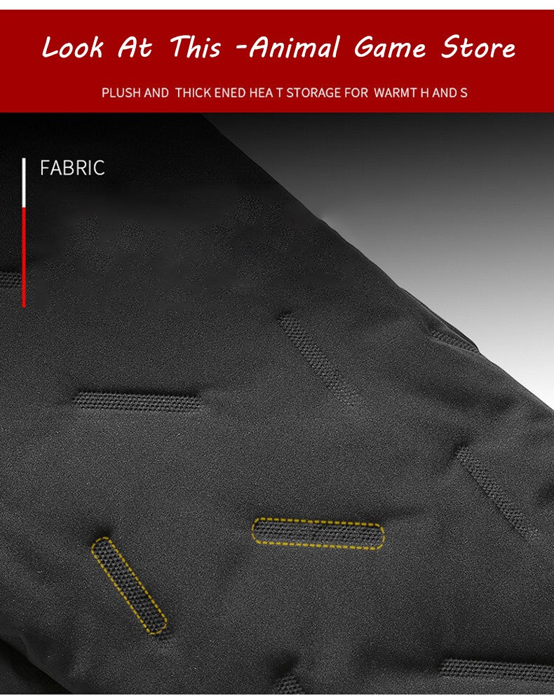 Autumn Mens Thermal Streetwear Plush Thick Fleece Sweatpant Lambswool Waterproof Trousers Winter Waem Casual Windproof Pants