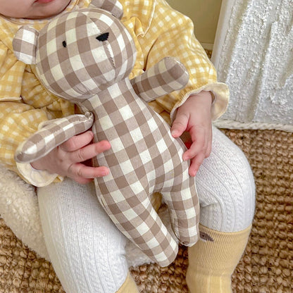 2024 New Little Bear Cloth Art Doll Cute and Creative Cloth Doll Doll Doll Adorable Baby Comfort Toy