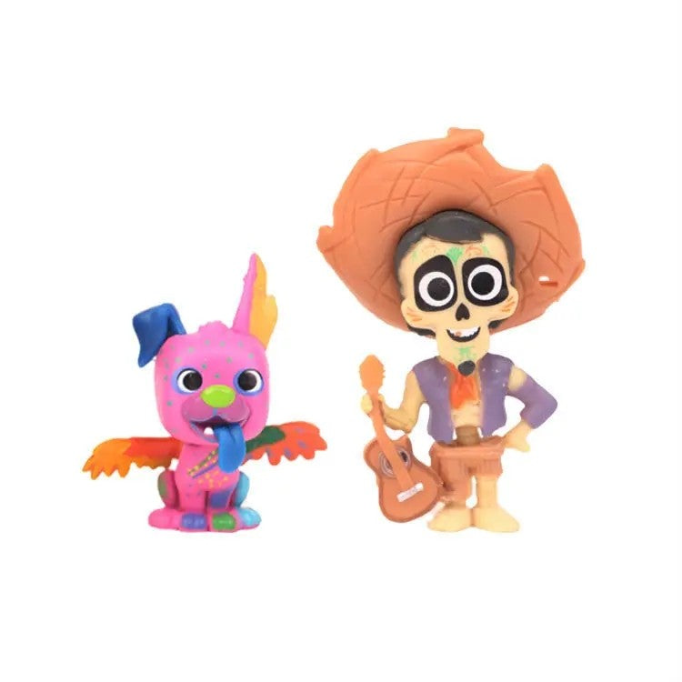 8 pçs/conjunto Filme Pixars COCO Bonecos de Ação Brinquedos Mini Desenho Animado Bonito Anime Brinquedos Modelo Crianças Para se divertir Presentes de Aniversário Decoração de Mesa