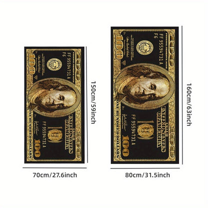 Microfiber Beach Towel, Quick Dry Absorbent Bath Towel, Hundred Dollar Print, Perfect for Beach Travel Camping Party Vacation