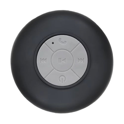 Waterproof Bluetooth Speaker with Colorful LED Lights, Strong Suction Cup & Phone Holder, Portable Mini Speaker for Outdoor/Show