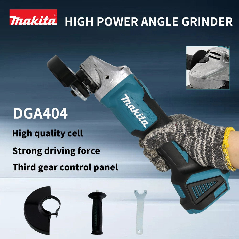 Lixadeira Angular Elétrica Sem Fio Makita, Máquina de Corte Recarregável, 18V, de Alta Potência para Bateria Makita
