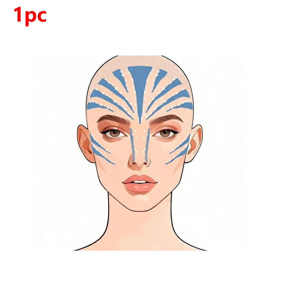 Fantasy Jake Sully Face Tattoo Sticker Cosplay Props Movie Avatar of Fire Ash Disfraz Costume Accessories for Halloween Carnival
