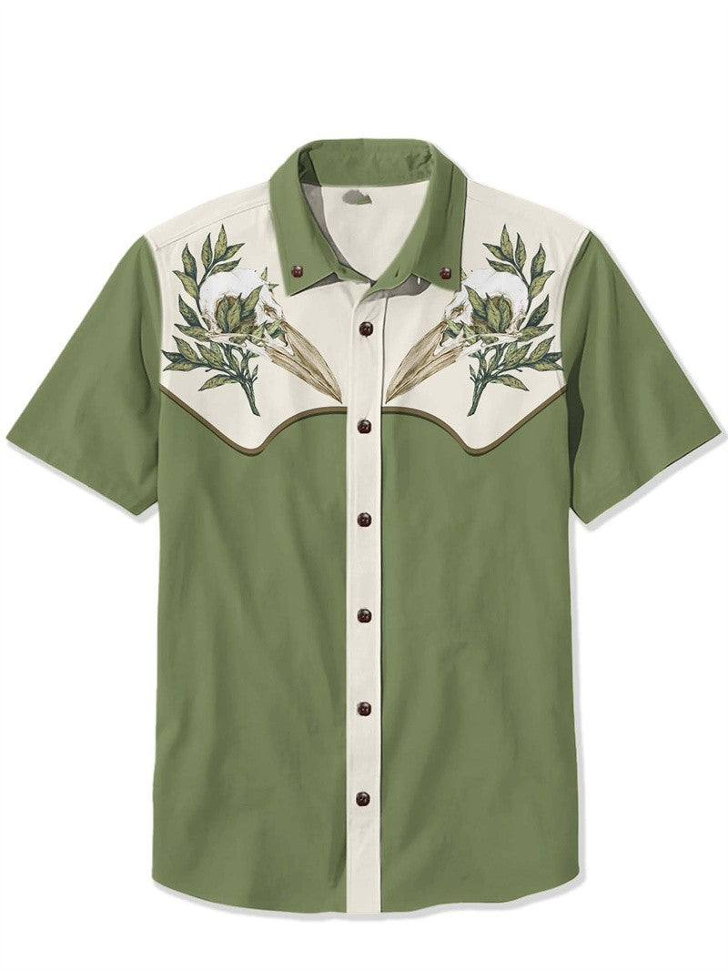 Men's Shirt Summer Casual Fashion Men Short Sleeved Shirt Loose Hawaiian Shirt Mens Casual Top Ropa Hombre Camisas Para Hombre