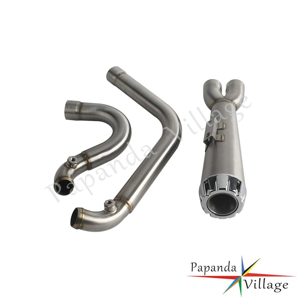 Motorcycle Full Exhaust Pipe Exhausts System Mufflers For Harley Dyna Wide Super Glide Fat Street Bob Low Rider FXDF 2006-2017
