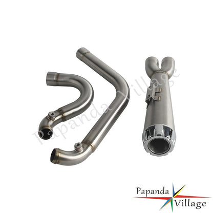 Motorcycle Full Exhaust Pipe Exhausts System Mufflers For Harley Dyna Wide Super Glide Fat Street Bob Low Rider FXDF 2006-2017