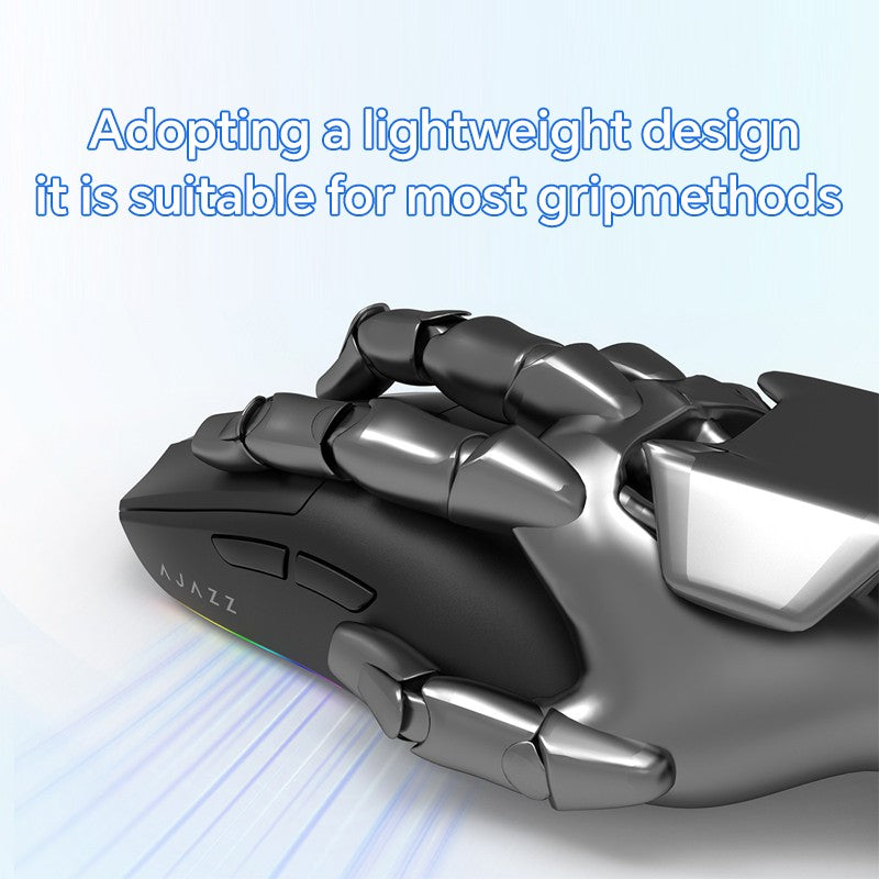 Mouse Gamer Sem Fio AJAZZ AJ139 V2 MC/AJ139 PRO Sensor PAW3311/PAW3395 12000DPI/26000DPI 500mAh Mouse Bluetooth Para PC