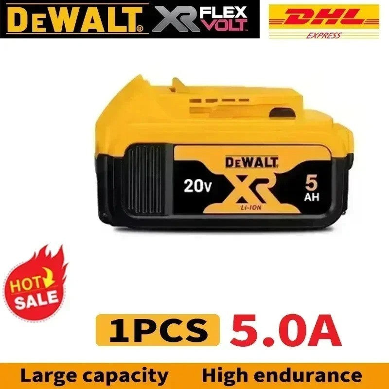 Bateria recarregável de íons de lítio DHL Ship DEWALT 20V 6.0Ah para ferramentas elétricas, substituição de bateria max DCB184 DCB200 DCB182 DCB180 DCB181