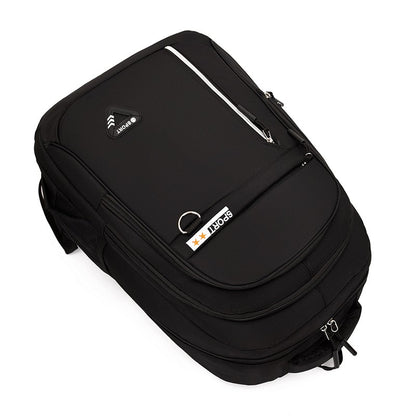 Mochilas Minimalistas de Grande Capacidade Masculinas Impermeáveis Oxford Mochila Escolar para Deslocamento Casual de Negócios Múltiplos Bolsos Bolsa de Viagem