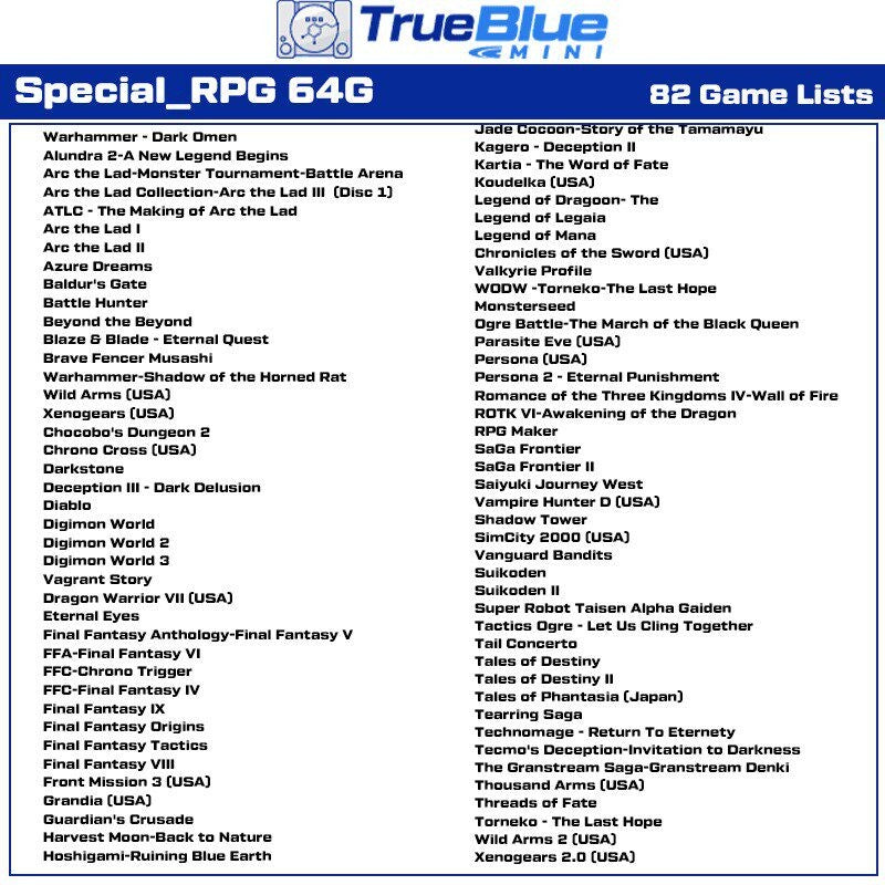 For True Blue Mini PACK CRACKHEAD/METH/WEED PACK64G/FIGHT PACK32GB/OVERDOSE PACK128GB For Genesis/Mega Drive/Playstation Classic