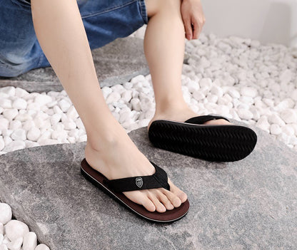 Casual Flip Flops For Men Slippers Beach Sandals Summer Non-Slip Flat Slides Men Slippers Indoor House Shoes Man Male Slipper