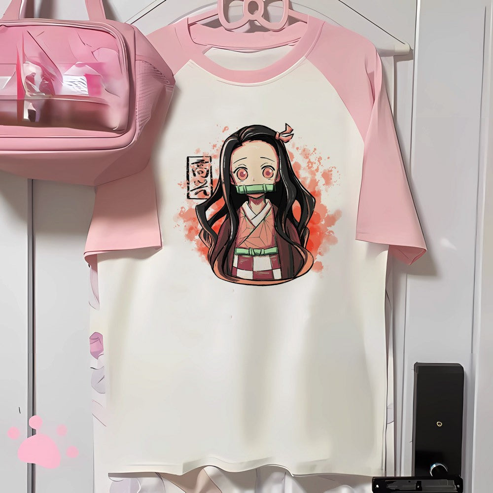 Mitsuri top women anime t shirt girl 2000s Japanese funny clothing