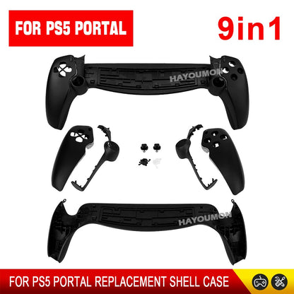 9 IN 1 Controller Housing Shell Case For PS Portal Front Back Plate Faceplate Cover Protective Replacement Shell for PS5 Portal