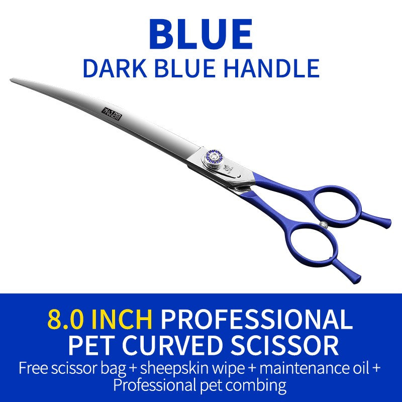 Tesoura Curva Profissional de Tosa para Cães Fenice Up&Down Tesouras 7/7.5/8.0 polegadas tesoura cachorro