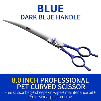 Tesoura Curva Profissional de Tosa para Cães Fenice Up&Down Tesouras 7/7.5/8.0 polegadas tesoura cachorro