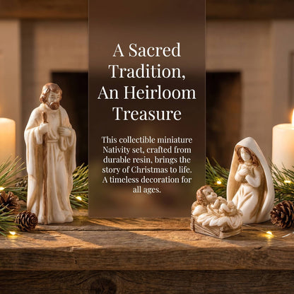 7-Piece Collector's Edition Miniature Christmas Nativity Set