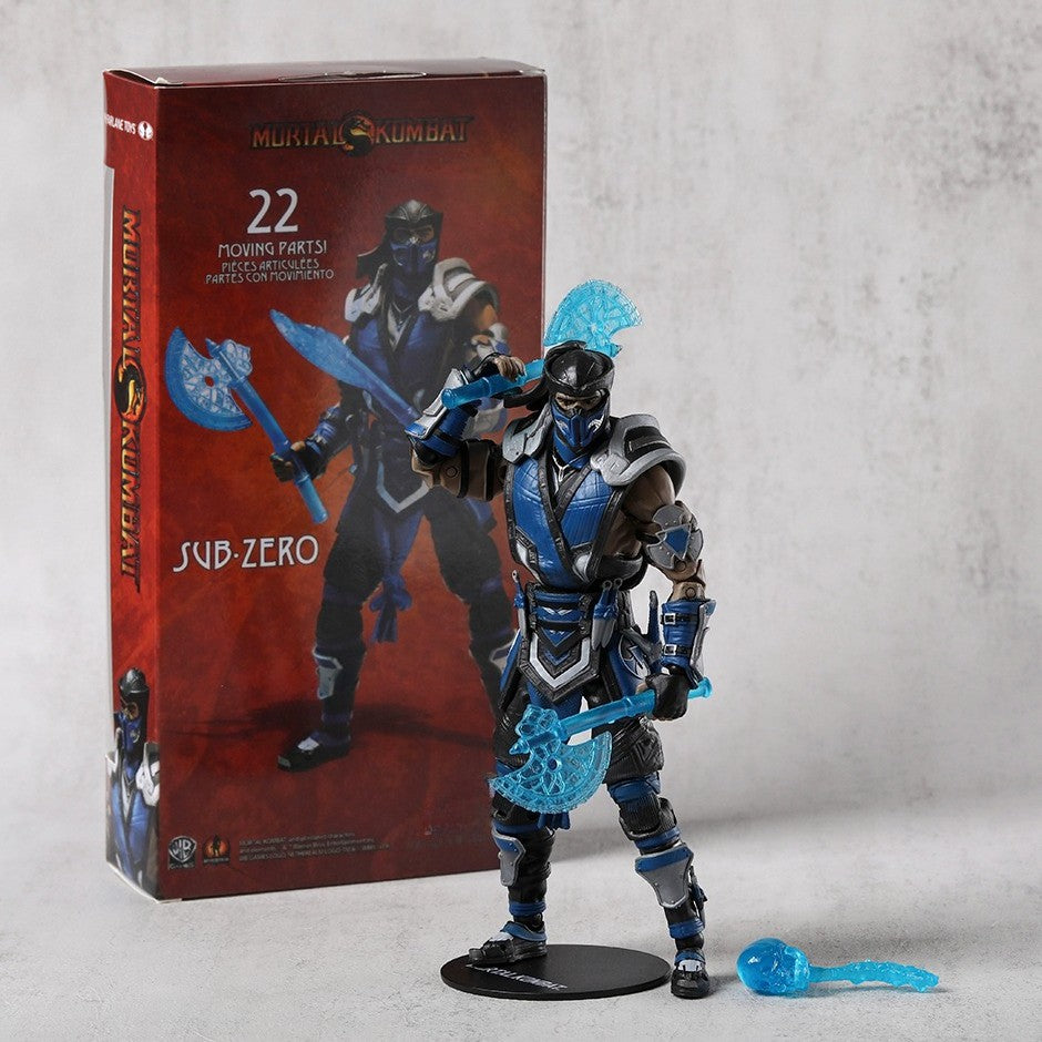 Scorpion Sub-Zero Mortal Kombat Boneco Articulado de 18 cm