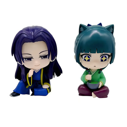 Miniatura Atacado Q Posket BANDAI Figure Demon Slayer 6un/12un/Conjuntos Kimetsu No Yaiba Pequenas Bonecas PVC Decoração de Mesa